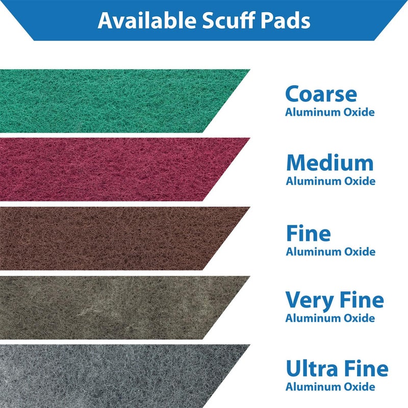 TJR ® Scuff Pads 10-Pack – Non-Woven Fleece Buffing Pads for Automotive, Autobody – Multipurpose 6 x 9 Inch Scouring Pad – Tear Resistant Wet and Dry Use Sanding Pads (Very Fine P800) - Image 5